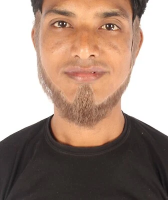 Conjunto de barba larga de cabello humano para hombre cosplay cabello facial M-1240 Foto 1 de 4