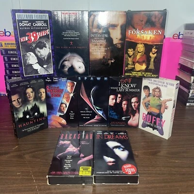 Horror Thriller VHS Movie Lot Spawn The Blair Witch Project Forsaken Scary SYFY - Image 1 of 4