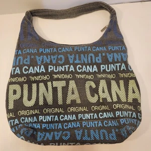 Borsa Robin Ruth Punta Cana originale souvenir tote bag tela con fodera in nylon - Foto 1 di 6