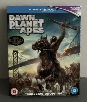 New & Sealed Dawn of the Planet of the Apes Blu-ray + Slip Cover - Image 1 of 3