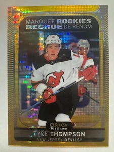 2021-22 O-Pee-Chee Platinum Marquee Rookies Seismic Gold Tyce Thompson 27/50 - Picture 1 of 2