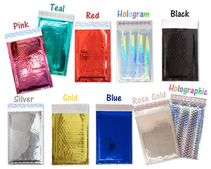 5x9 sobres reflectantes de burbujas metálicas, envío acolchado sobres brillantes - Imagen 1 de 146