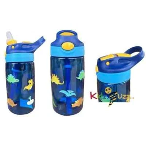 Water Bottle Blue Dinosaur 480ml (Pack of 2) Good Quality Bottle For Kids - Picture 1 of 3
