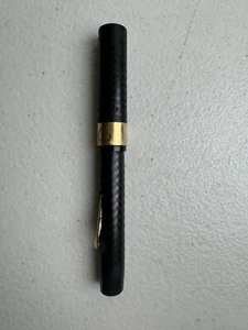 Pluma Estilográfica Webster Chicago 14k Garantizada 2 Negra/Dorada Damas De Colección Sin Anillo - Imagen 1 de 10