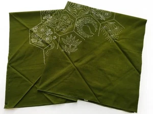 ¡ENORME! Estampado ""Shasiko"" de algodón japonés vintage sin usar sin usar: enero-XR - Imagen 1 de 4