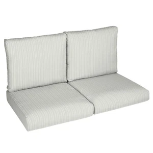 Juego de cojines Sorra Home Outdura Loveseat para exteriores 25 pulgadas de ancho x 25 pulgadas de profundidad x 5 pulgadas de alto - Imagen 1 de 28