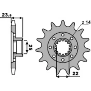 PBR Standard Stahlritzel vorne 2253 - 525 STRADALE F3 BRUTALE TURISMO RIVALE DRA - Bild 1 von 1