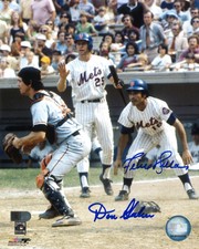 Don Hahn / Felix Millan Signed 8x10 Photograph New York Mets AIV AA21298