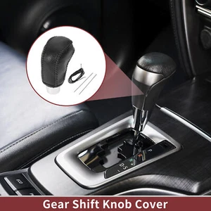 1 Set Car Gear Shift Knob Cover for Hyundai Accent 2018-2022 Pebbled Black - Picture 1 of 6