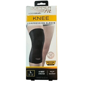 Copper Fit Arbeitsausrüstung Knie Kompressionshülse Entlastung Erholung 4-Wege Stretch Large - Bild 1 von 6