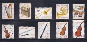 Japan 2018 Musical Instruments 82Y Complete Used Set of 10 Scott# 4263 a-j - Picture 1 of 1
