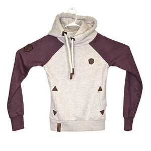 Sudadera con capucha Naketano Brave New Word para mujer pequeña cuerda cordón capucha cuello - Imagen 1 de 7