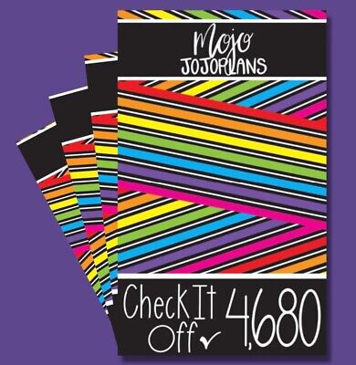 New! Mojo Jojo Plans Rainbow Check It Off Sticker Book Checklists Functional • 30.25€