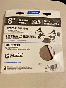 Norton Gemini Grinding Wheel 88285 - 8" x 1" Brown Aluminum Oxide 60 Grit - Bild 1 von 2