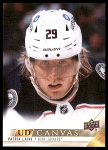 2022-23 UD Series 2 Canvas #C142 Patrik Laine - Columbus Blue Jackets