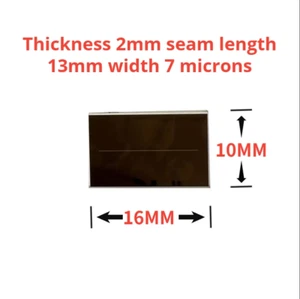 16x10x2mm Mirror K9 Optical Glass 7 micron glass Slit Length 13mm - Picture 1 of 2