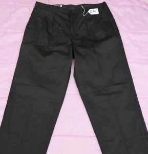 HENRY SEGAL SCHWARZE HERRENHOSE GRÖSSE - W40 X L36 - UNGESÄUMT. Etikett Nr. Z66 - Bild 1 von 4