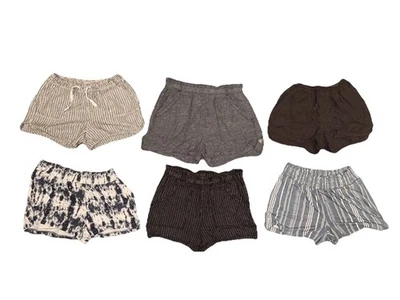 Lote de 6 Pantalones Cortos Mujer Talla Grande Suave Relajado Cintura Elástica Maurices Time & Tru Foto 1 de 4