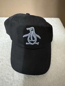 Original Penguin Baseball Cap - schwarz - verstellbar - Neu mit Etikett - Bild 1 von 3