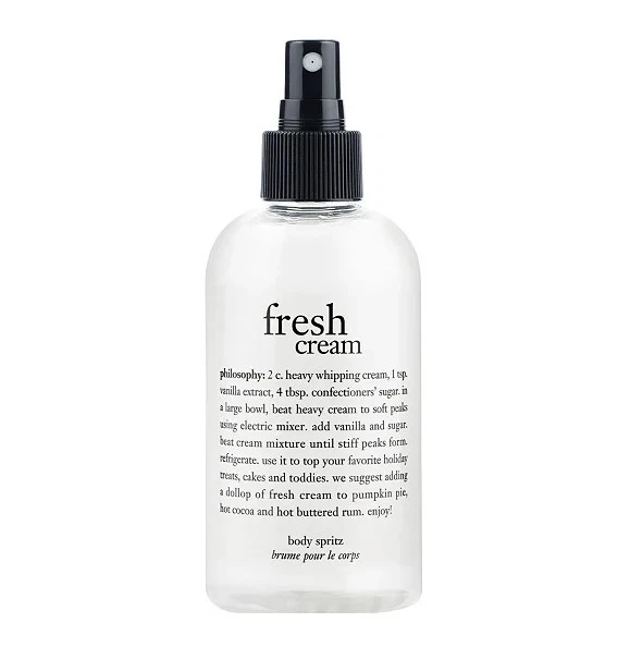 Philosophy Fresh Cream Body Spritz 240 ml/8 oz com bomba novo lacrado - Imagem 1 de 1