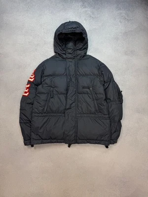 Chaqueta acolchada Jet Set Vintage Ski Hawaii estilo bordado japonés gris marino L Foto 1 de 4