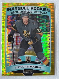 2019-20 O-Pee-Chee Platinum Seismc Gold #192 Nicolas Hague ROOKIE /50 - Picture 1 of 2