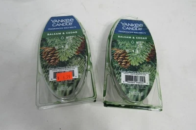 Yankee Candle Balsam & Cedar Derret Dos 6 Paquetes, 12 Total Derretir Retirado Foto 1 de 2