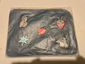 Nina Ricci Denim Motif Parfums Clutch Bag/Mini iPad Case - New & Sealed - Picture 1 of 3