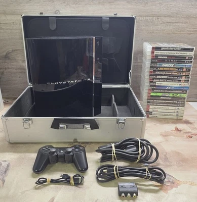 Sony PS3 PlayStation 3 CECHC03 Backwards Compatible Bundle Lot - Tested Working - Image 1 of 4