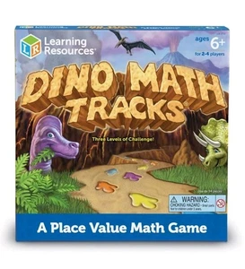 DINO MATH TRACKS gioco da tavolo educativo 2017 pensiero rapido sotto pressione - Foto 1 di 3