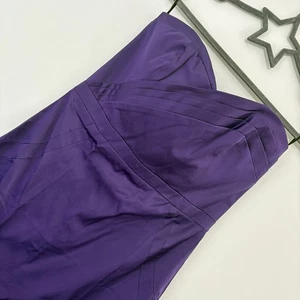 Jane Norman Purple Bandeau Pencil Dress - Size 12 - Picture 1 of 8