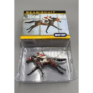 Breyer Seabiscuit Bay braun 2003 Urlaub Rennpferd Ornament neu im Karton - Bild 1 von 3