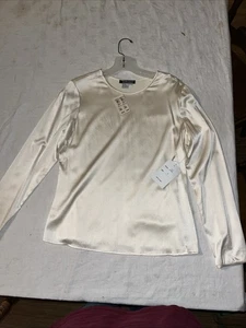Vtg Harold’s Ecru Blouse Size Large NWT Long Sleeve - Bild 1 von 9