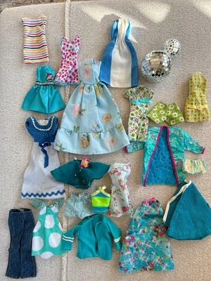 Vintage Barbie Lot Clothing 1970s-Y2K Blue Green Tones 20 Pcs Various Eras - Image 1 of 4