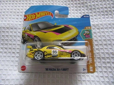 Hot Wheels '95 MAZDA RX-7 DRIFT modelo de coche amarillo NUEVO Foto 1 de 3