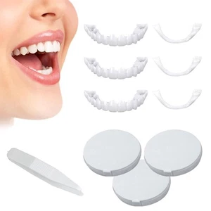 Dentiera Provvisoria, Denti Finti Dentiera Provvisoria,3 Paia Faccette Dentali, - Foto 1 di 7