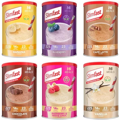 Slim Fast Shake Powder Weight Loss Diet Drink Sporting Protein Meal All Flavours - Image 1 of 4