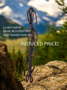Flemish Twist Bowstring  B55 Recurve  Longbow / hybrid named "BLOODSPORT" $16.95 - Picture 1 of 16