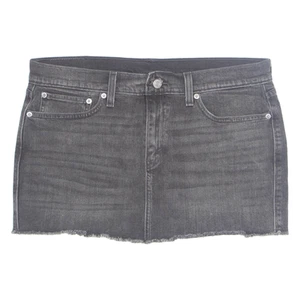 LEVI'S Womens Mini Skirt Black Short Denim M - Picture 1 of 6