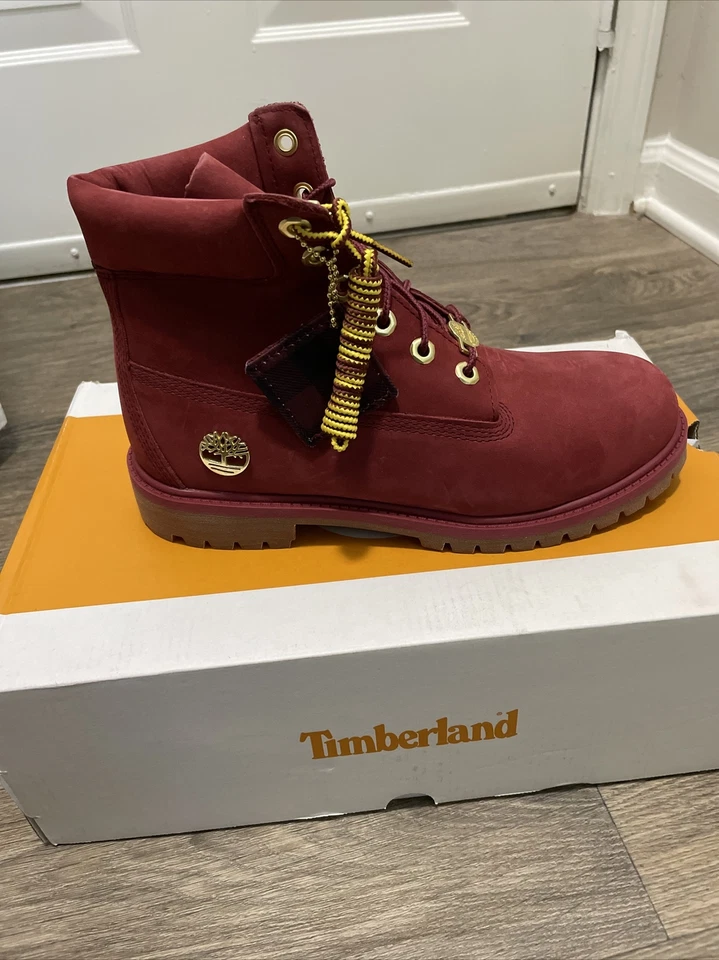 TIMBERLAND PREMIUM 6-INCH LEATHER WATERPROOF BOOTS JUNIOR'S US 6
