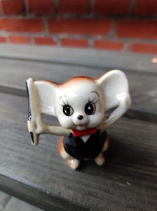 Vintage Maus Figur Keramik ? Nachlass 70ziger Selten Musiker - Bild 1 von 6