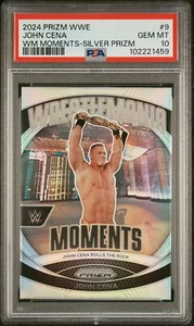 2024 Prizm WWE John Cena WWE Moments Silver Prizm #9 PSA 10 Pop 1 - Bild 1 von 2