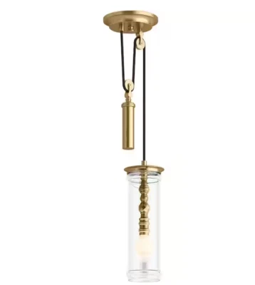 23340-PE01-BGL KOHLER Damask 1-Light Adjustable Moderne Brushed Gold Pendant - Image 1 of 4