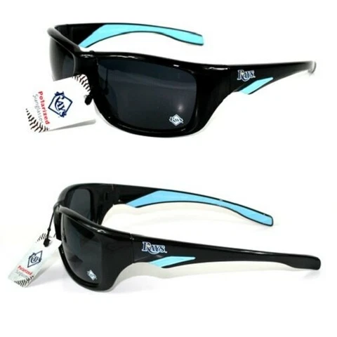 TAMPA BAY RAYS SUNGLASSES FULL RIM POLARIZED FOR UNISEX AND W/FREE POUCH/BAG NEW Cover