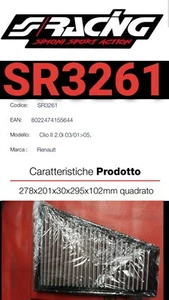 RENAULT CLIO MK2 2.0 3/2001 FILTRO AIRE SIMONI RACING SR3261 - Imagen 1 de 4