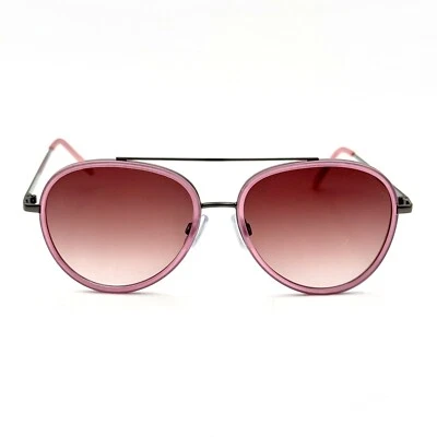Модные солнцезащитные очки авиатор розовый дизайнерская оправа и дымчатый градиент стиль линзы - Изображение 1 из 4