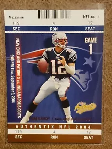 2004 Fleer Authentix Mezzanine Bronze #1 Tom Brady /50 Patriots Bucs GOAT! - Picture 1 of 6