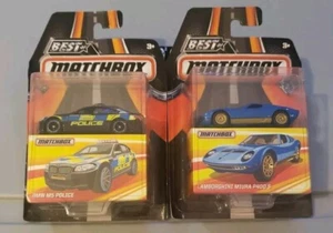 2016 MATCHBOX BEST OF MATCHBOX LABORGHINI MIURA  P400 S BMW M5 POLICE - Picture 1 of 1