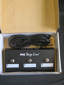 Stage Line® 3 way Latching Foot Switch (Stereo 6.35mm Plug) - Picture 1 of 2