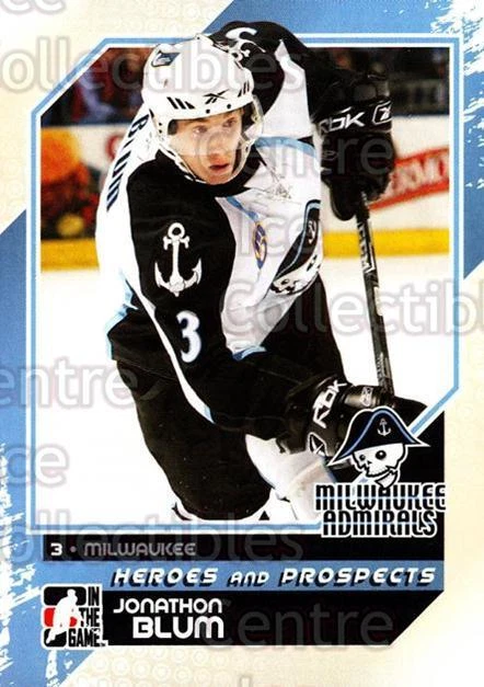 2010-11 ITG Heroes and Prospects #106 Jonathon Blum - Image 1 of 1
